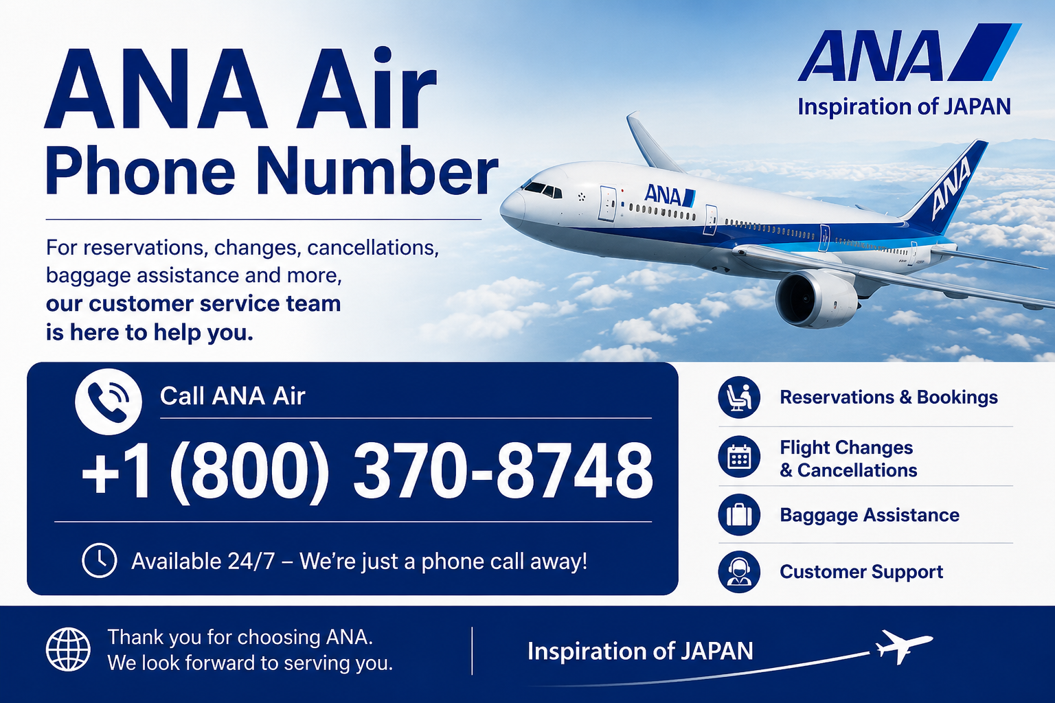 ANA Airways Name Change phone Number