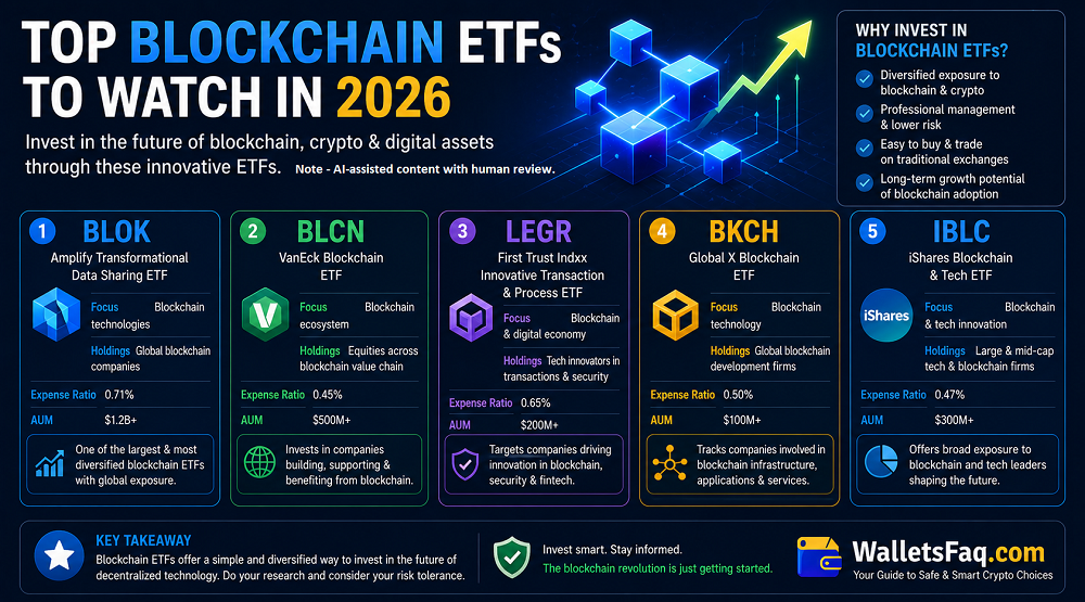 Top Blockchain ETFs to watch in 2026