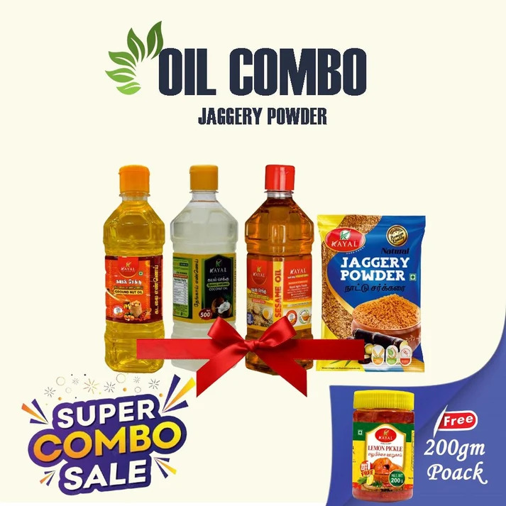 Sesame & Groundnut Oil Combo 4L | Kayal Foods